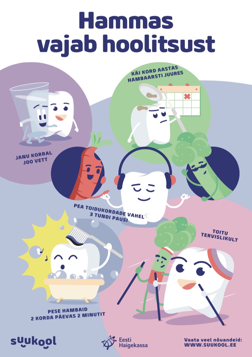 Suukooli reeglitega plakat A4